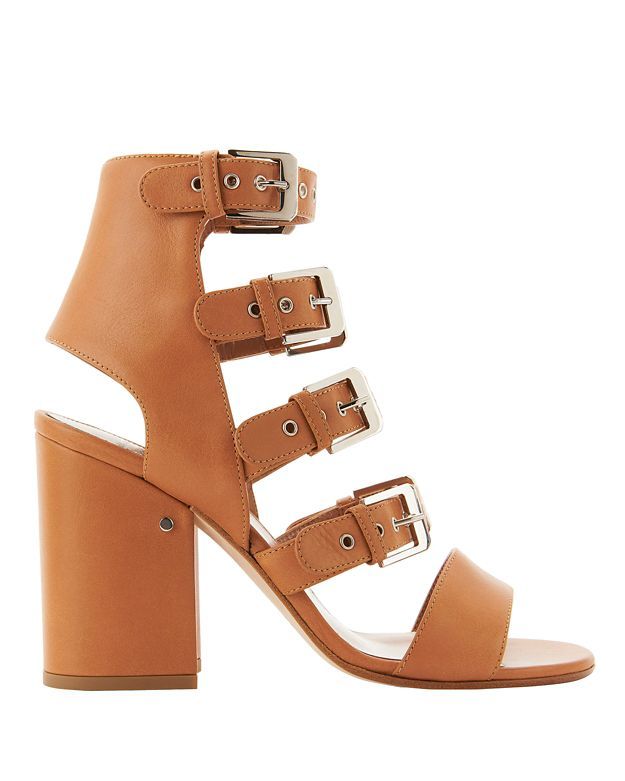 Laurence Dacade Kloe Buckled Leather Brown Sandals | Intermix
