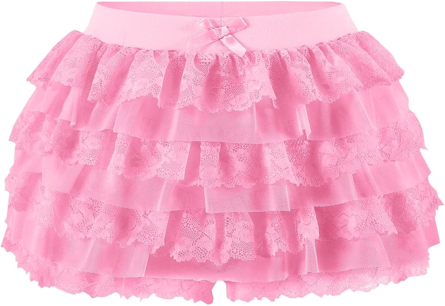 Women Y2K Lace Multi-Layered Bloomers, Lolita Ruffle Shorts, Sexy Short Pumpkin Pants, Elastic Wa... | Amazon (US)