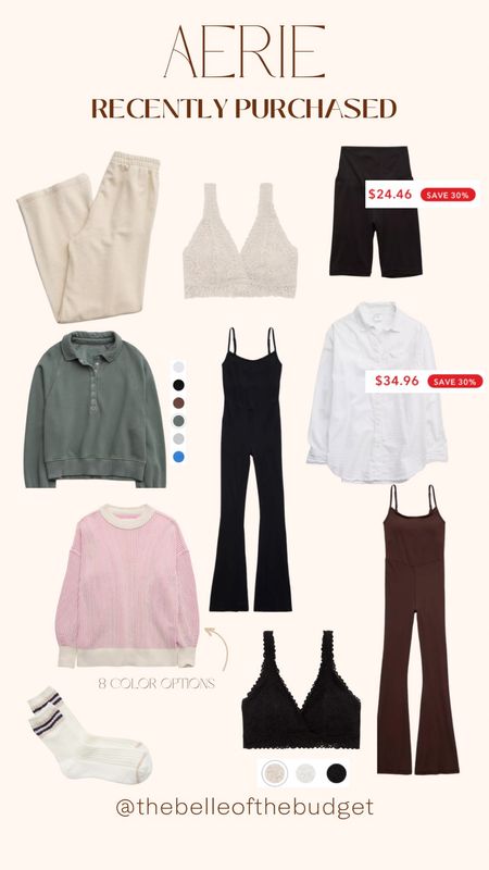 Aerie recently purchased! I love all of these for fall and lounging postpartum! 

#LTKSeasonal #LTKSale