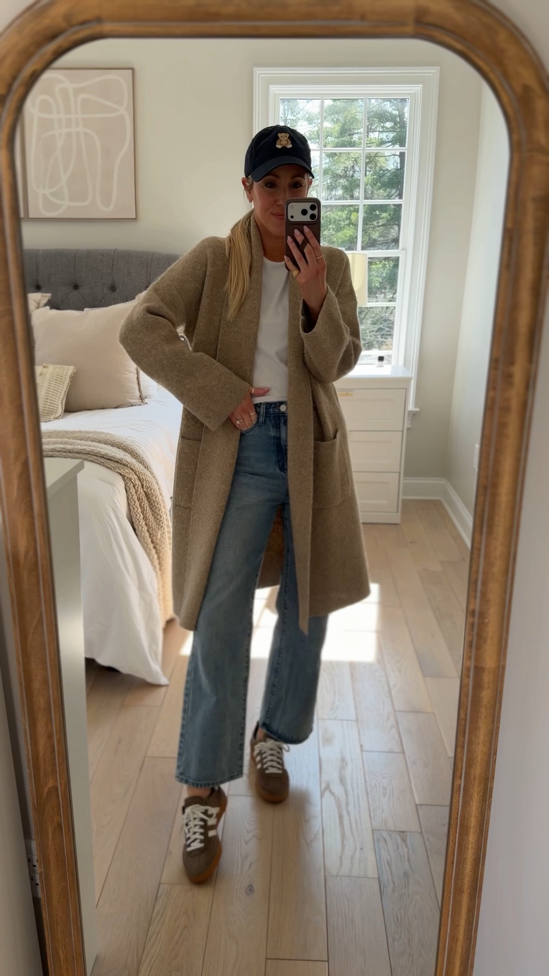 What I wore today! Winter to spring outfit idea! My go-to long length cardigan from Amazon! And this target tee is my fave! These Amazon jeans are a pair I grab for all the time! I’m 5’7” wearing small in the cardigan and xs in the tee + straight leg denim.

#LTKootd #LTKgrwm #LTKdayinmylife