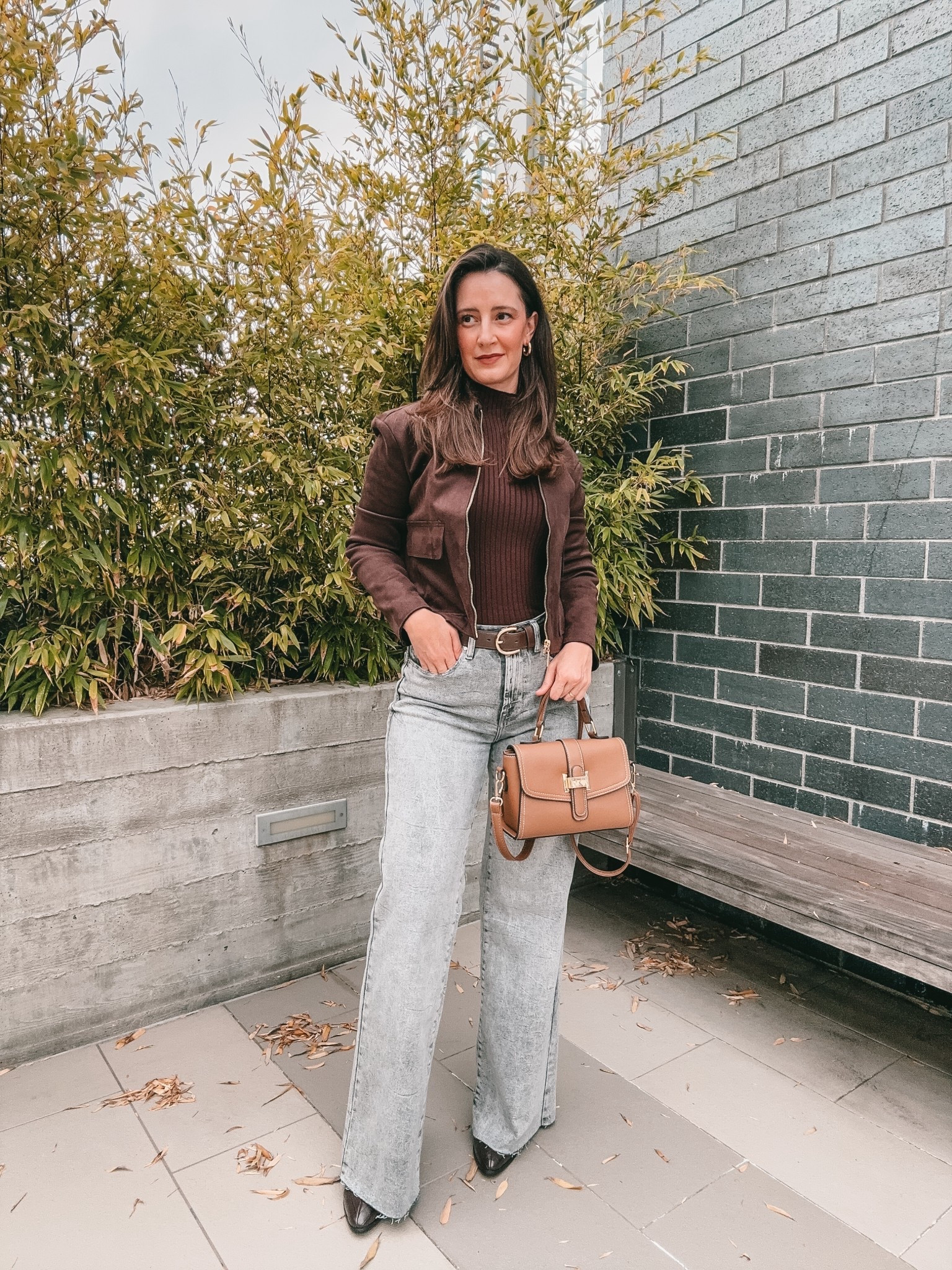 Elevated Casual Brown Outfit For Fall
Wideleg jeans 
Brown outfits 
Bomber jacket 
Target Fall boots 

#LTKWorkwear #LTKFindsUnder50 #LTKFindsUnder100