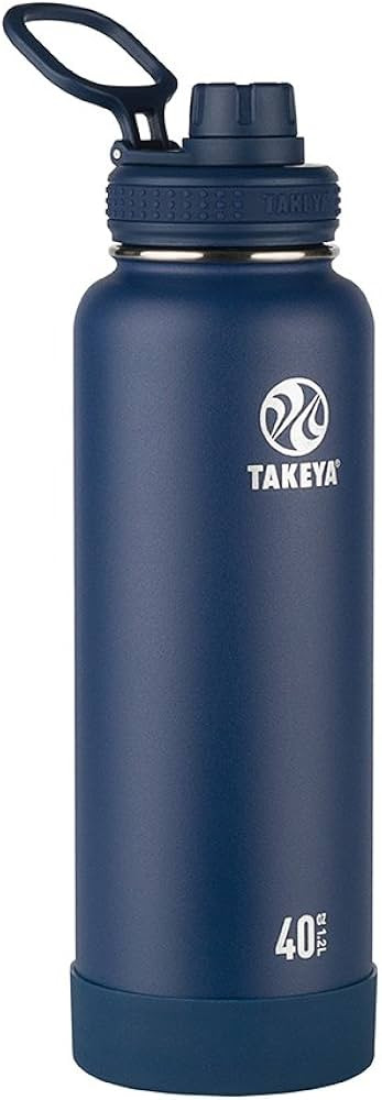 Takeya Actives 40 oz Vacuum Insulated Stainless Steel Water Bottle with Spout Lid, Premium Qualit... | Amazon (US)