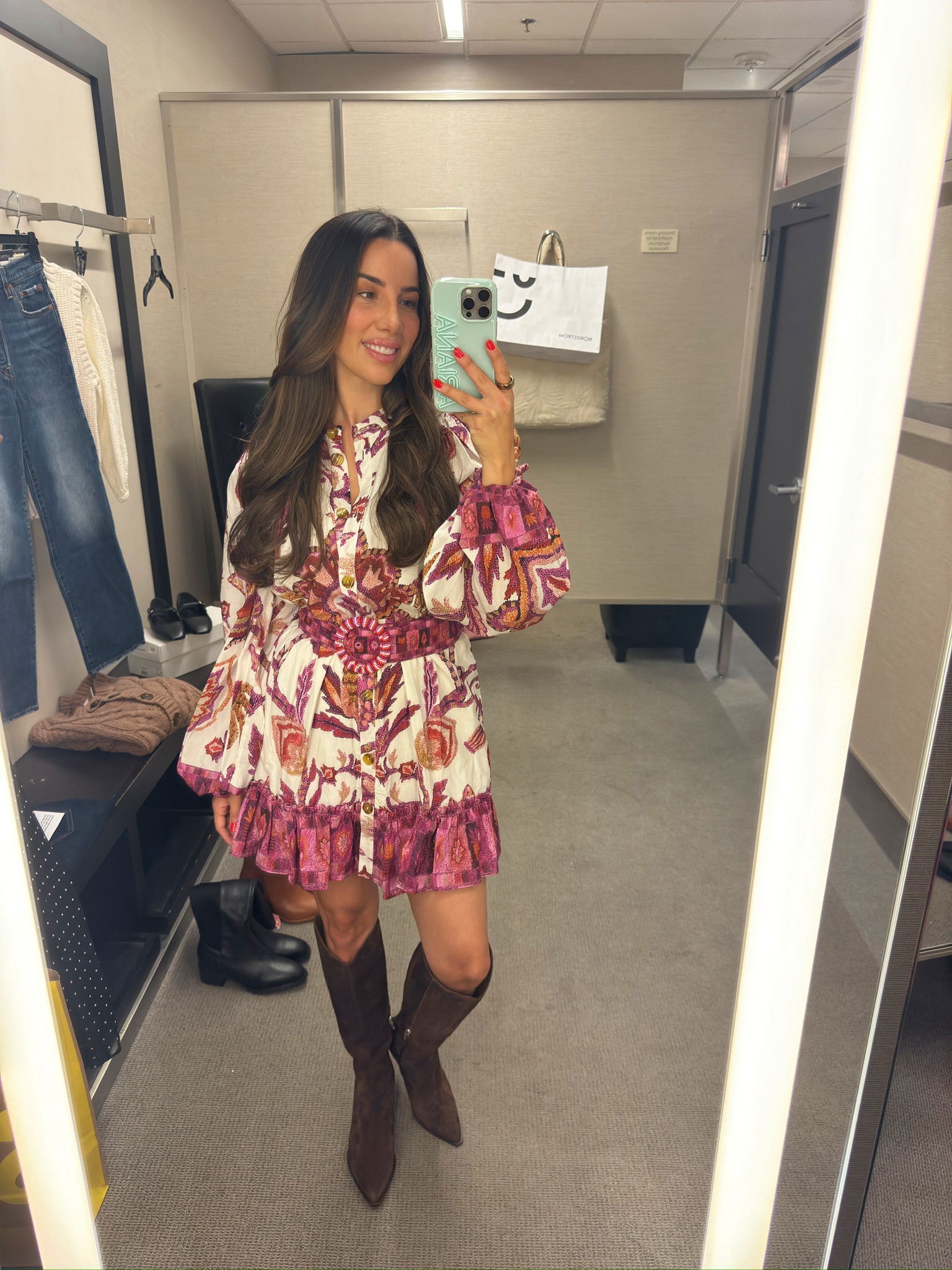 Nordstrom Anniversary sale outfit idea 🙌🏻🙌🏻

Farm Rio dress,black boots, fall dress, belted mini dress

#LTKSaleAlert #LTKShoeCrush #LTKStyleTip