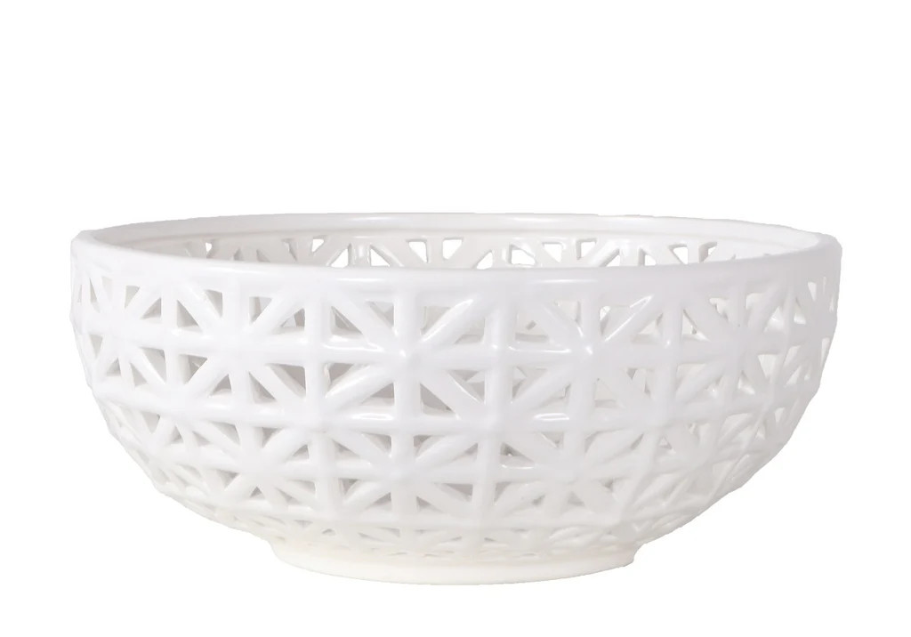 PORCELAIN LATTICE BOWL | Alice Lane Home Collection