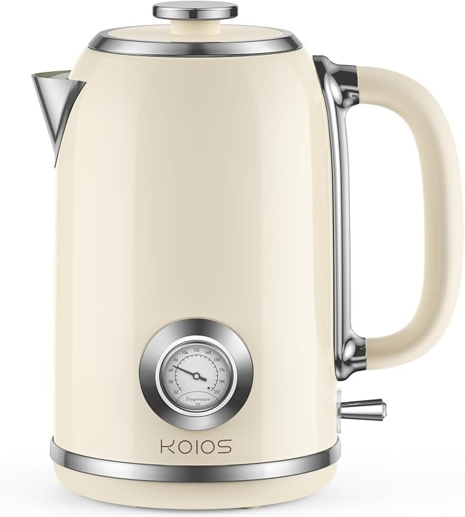 Electric Kettle 1.8L with Temperature Gauge, 1500W Fast Boiling Electric Tea Kettle, 100% Stainle... | Amazon (US)