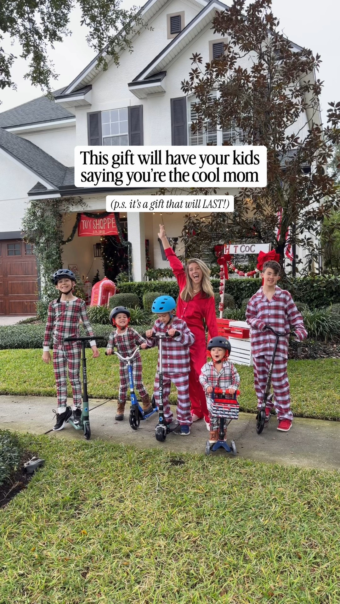 #ad The quality. The design. The fact that these can get passed down from kid to kid - every mom’s dream gift! Micro scooters just swept these boys’ little hearts away the second they saw them!! I really couldn’t keep them a secret! I planned on sharing them with you quietly but I couldn’t keep these @microkickboard scooters from the boys so, merry early Christmas to my guys!! 

I’ve never seen scooters quite like these! I will forever recommend them! Dropping in recs below for each size based on what we got the boys

Comment SHOP to get the 🛴🔗

Coop (2) Mini Foldable LED *added the basket, helmet, and bell! It also has light up wheels!

Deck (5 soon to be 6) Cruiser LED *Large light up wheels, cool chopper-style handlebars, height-adjustable

Linc (8) Rocket in Black *He loves the kickstand and the extra wide wheels 

Ken (11) Sprite Suspension *A travel buddy’s dream scooter! This one folds super easy and is so durable! 

Col (14+) Classic Black Neochrome *Great for teens and adults! Smooth ride, has a kickstand and cool chopper-style handlebars!

#bestkidsgifts #kidsgiftideas #christmaskidsgifts