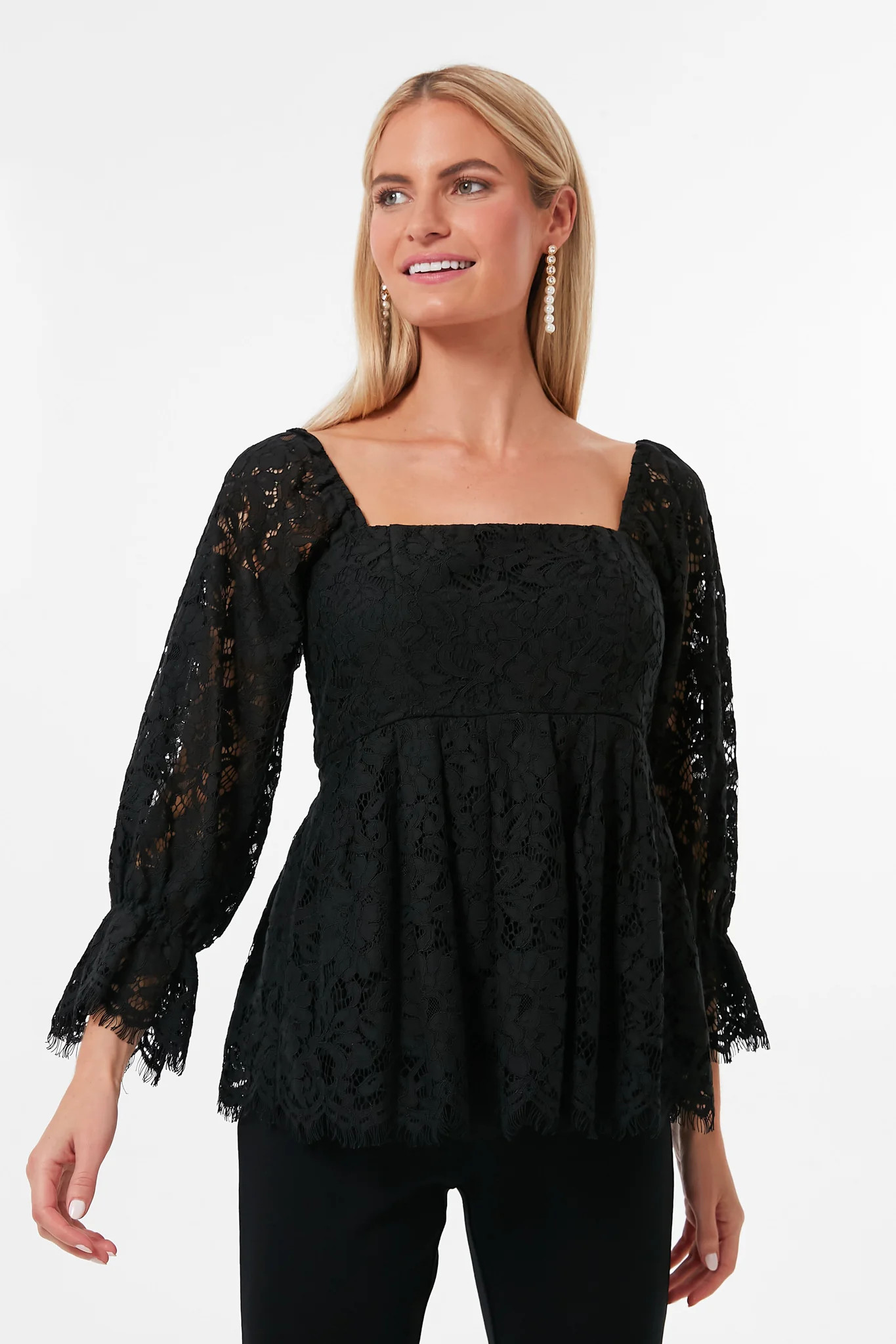 Black Lace Daniella Top | Tuckernuck (US)