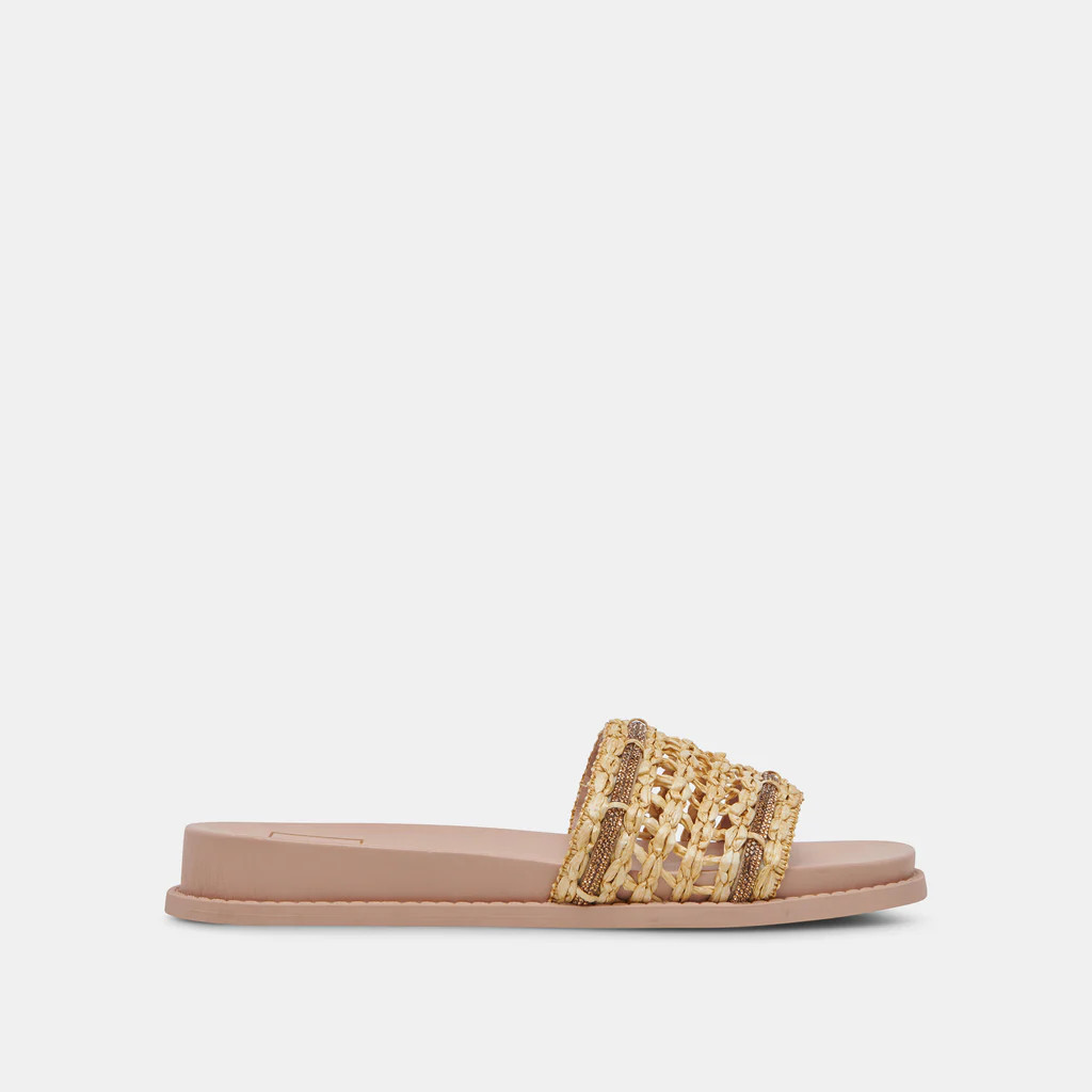 GWENN SANDALS NATURAL RAFFIA | DolceVita.com
