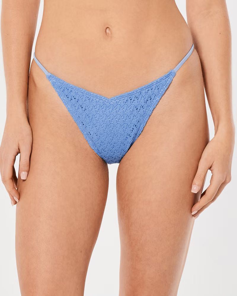 Women's High-Leg Cheekiest Crochet Bikini Bottom | Women's Swimwear | HollisterCo.com | Hollister (US)