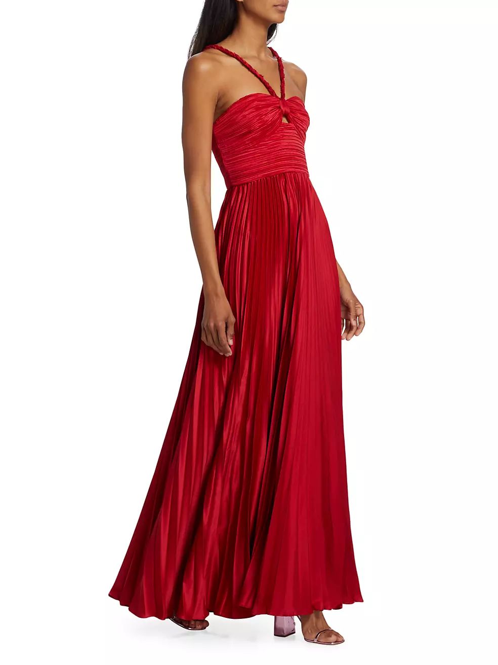Idra Pleated Halter Gown | Saks Fifth Avenue