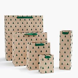 Green Glitter Tree Gift Bags | Paper Source | Paper Source