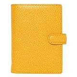 Filofax Finsbury Organizer, Mini Size, Mustard - Traditional Grained Leather, Five Rings, Week-to-View Calendar Diary, Multilingual, 2024 (C022618-24) | Amazon (US)