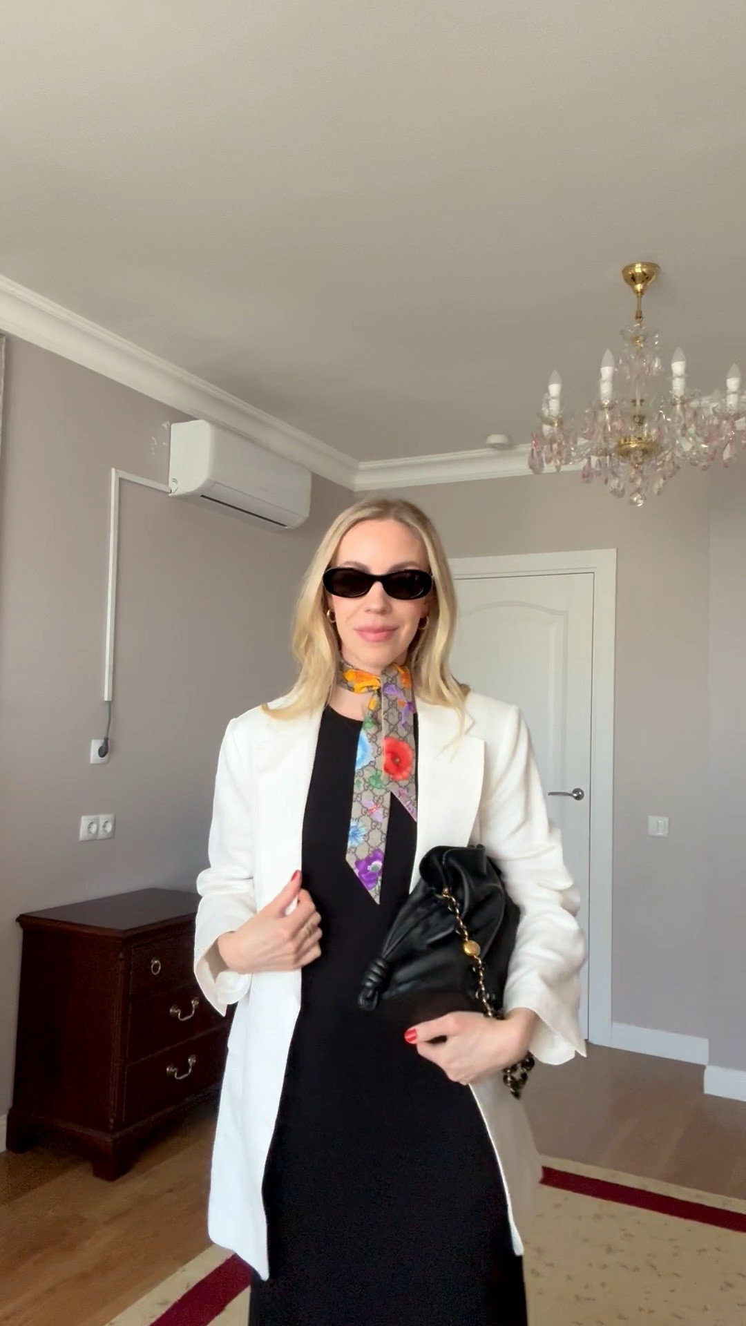 Summer date night, summer workwear, white blazer, black maxi dress, silk scarf, style over 40

#LTKWorkwear #LTKOver40 #LTKSeasonal