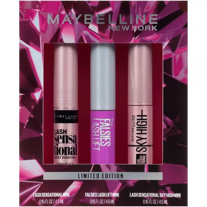 Maybelline Lash Sensational Holiday Mini Lash Bar Mascara Gift Set - Very Black - 1 kit | Target