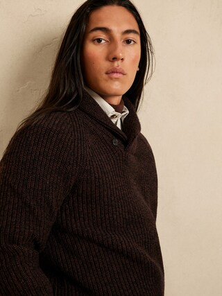 Marled Shawl Sweater | Banana Republic Factory