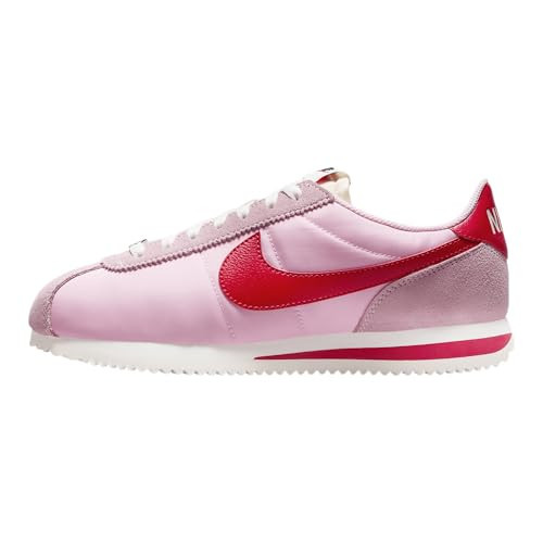 Nike Cortez Textile Shoes (HF9994-600, Medium Soft Pink/Sail/Team Orange/Fire Red) Size 5.5 | Amazon (US)