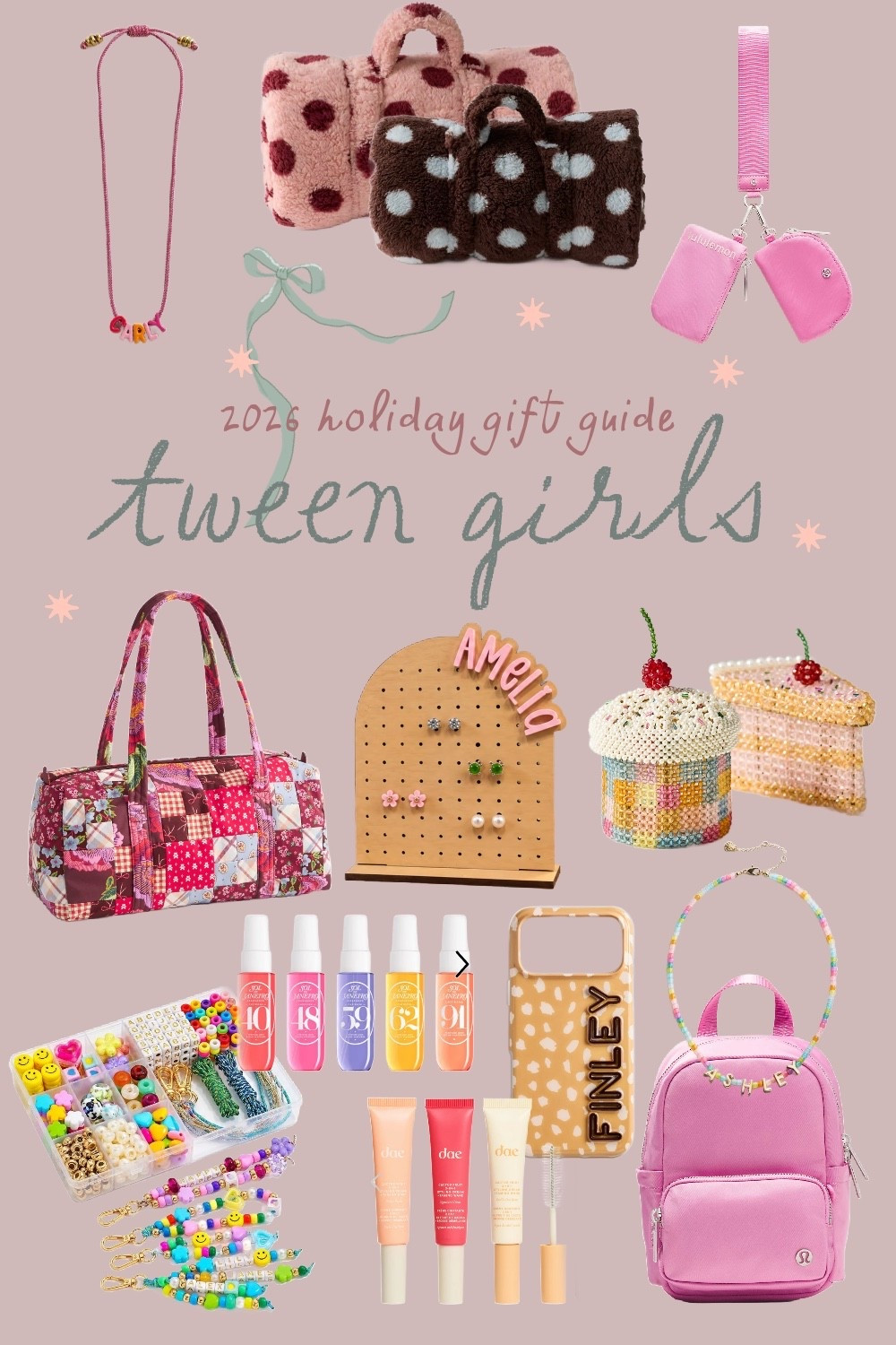 tween girls holiday gift guide 2026 💫

gift ideas
christmas 2026 
tween girls