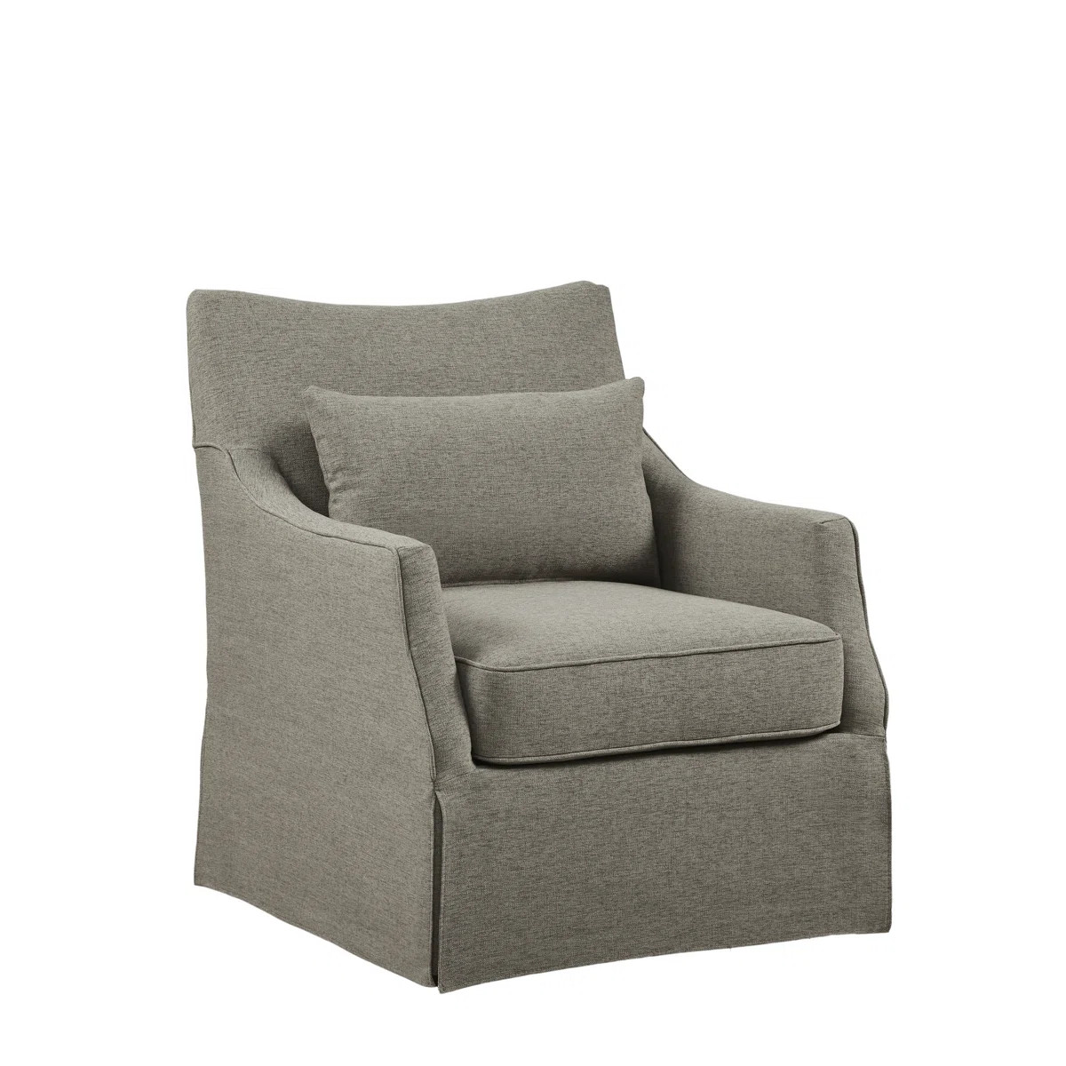 Martha Stewart London 360°Swivel Armchair with Lumbar Pillow | Wayfair North America