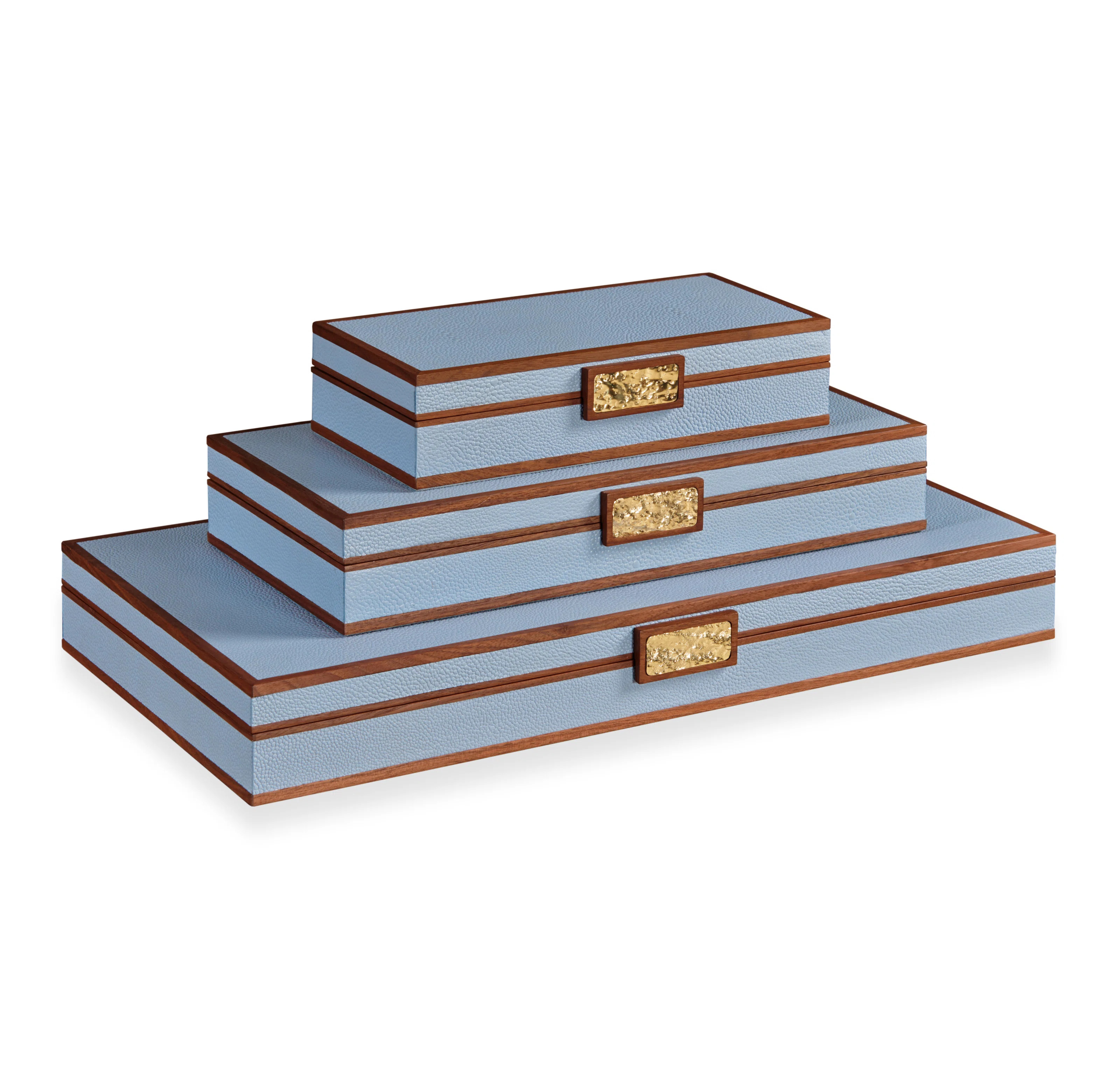 Light Blue Stacking Boxes | Wayfair North America