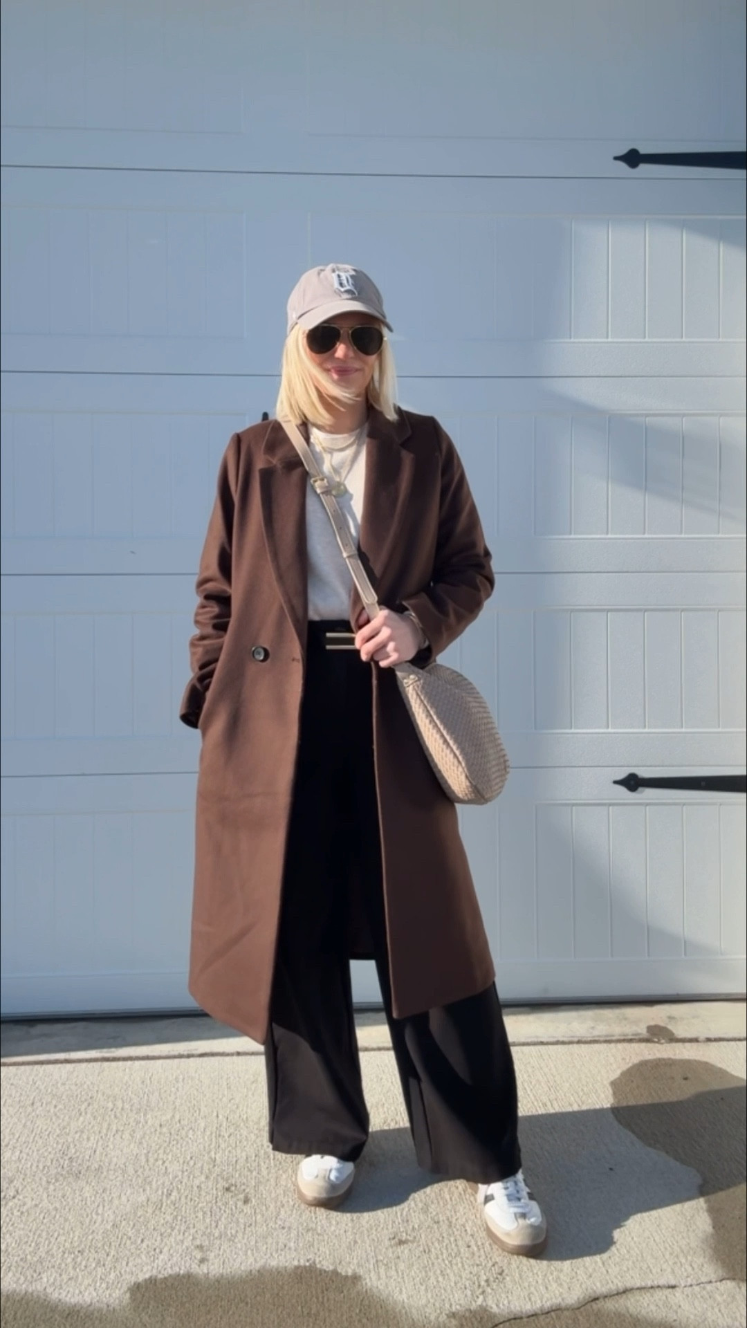 Winter outfit I wore this week with trouser pants! 
Trousers- 0/petite
Sweater- small
Coat- xsmallL

#LTKSeasonal #LTKPetite #LTKOver40