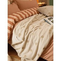 Furn Autumn Pumpkins 130X180 Throw Natural | Very (UK)