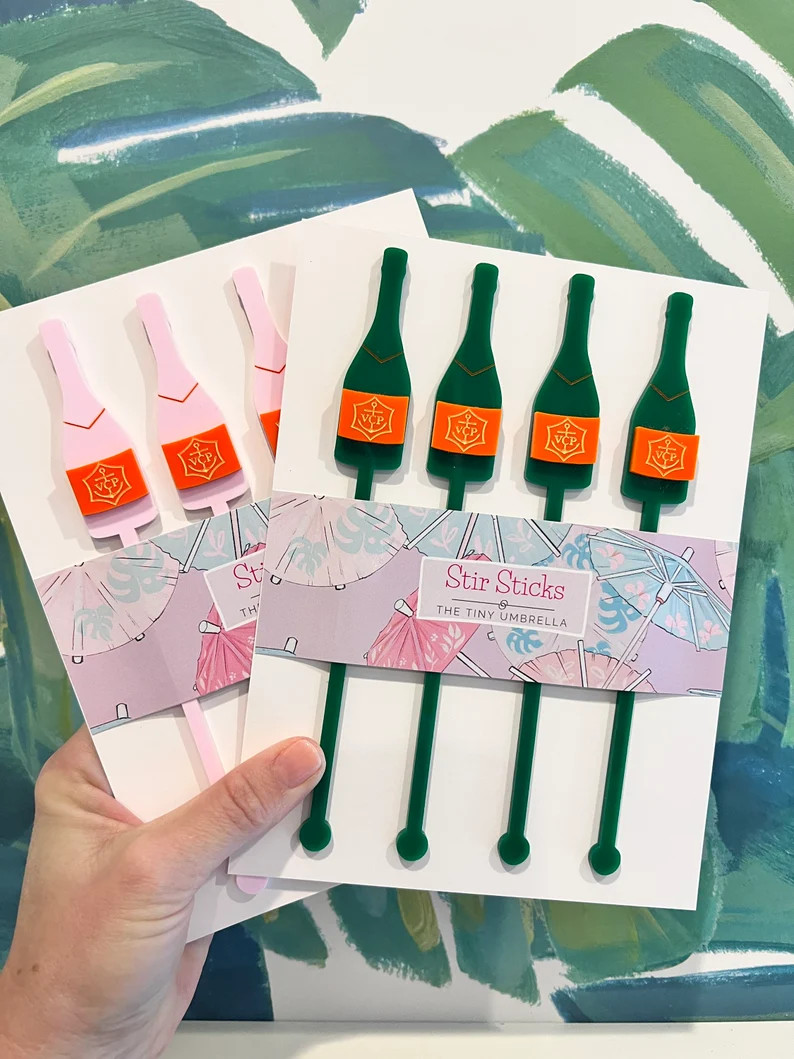 Champagne Bottle Stir Stick, Drink Stirrer, Bachelorette Party, Wedding Decor, Girls Weekend, Gif... | Etsy (US)