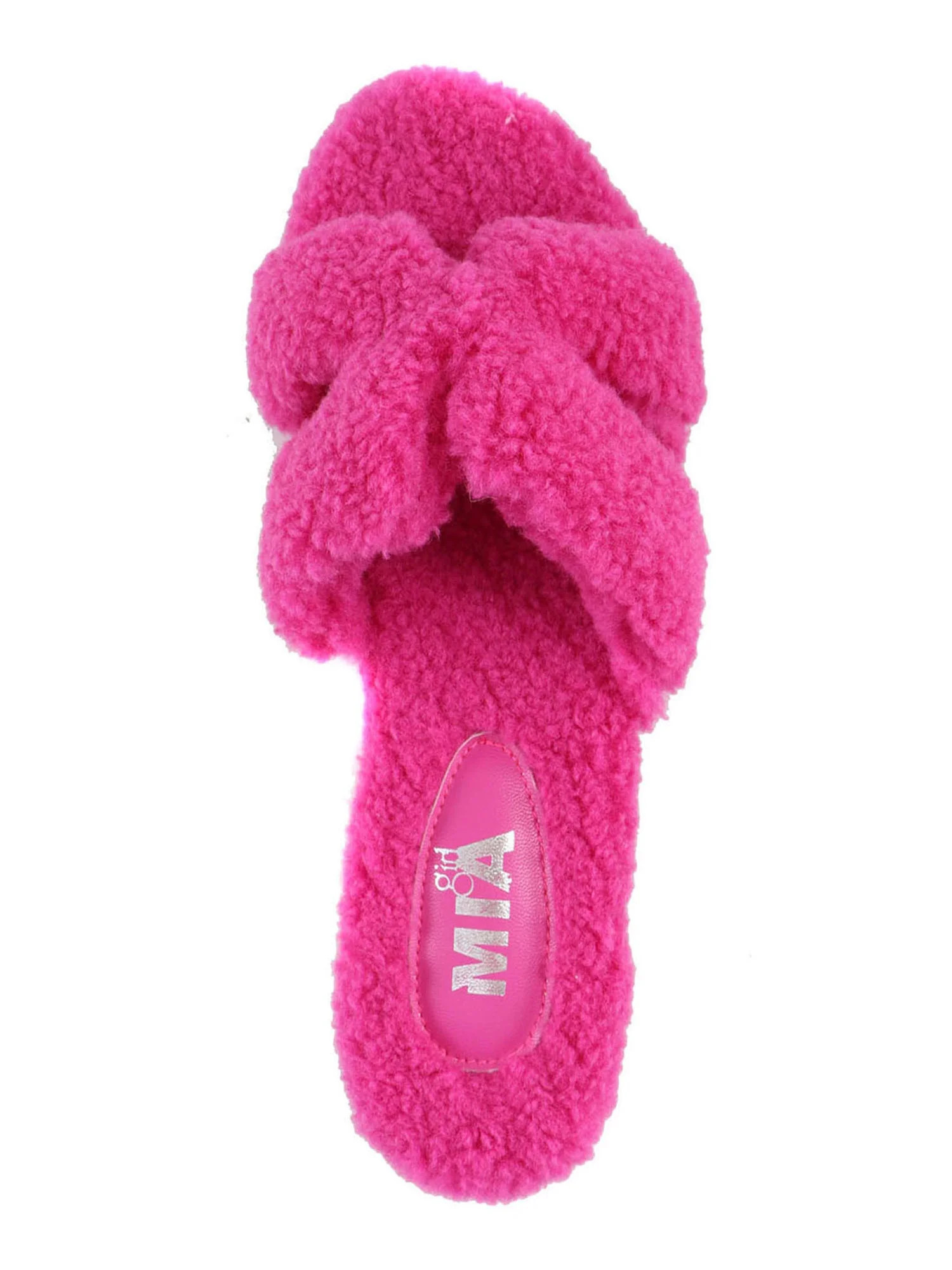 Mia Women's Cozy H Band Slide Flat Sandals, Sizes 6-11 | Walmart (US)