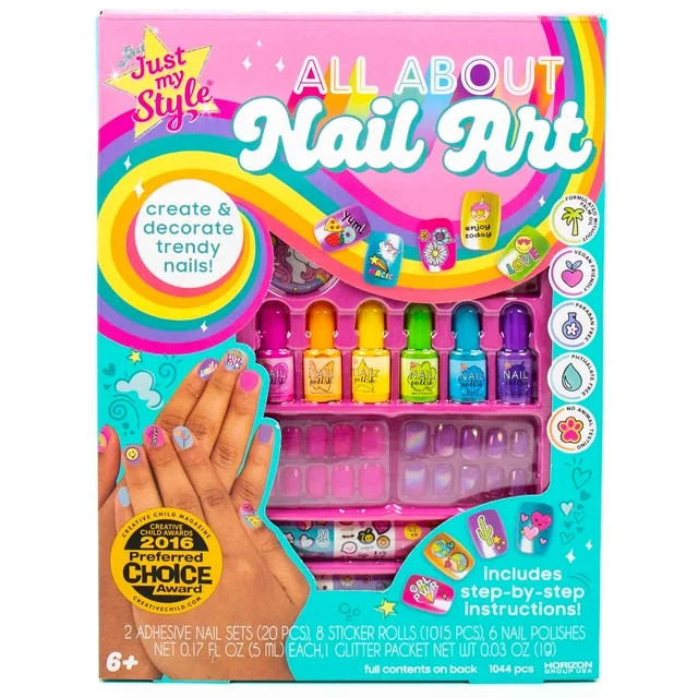 Just My Style® All About Nail Art, Boys and Girls, Child, Ages 6+ - Walmart.com | Walmart (US)