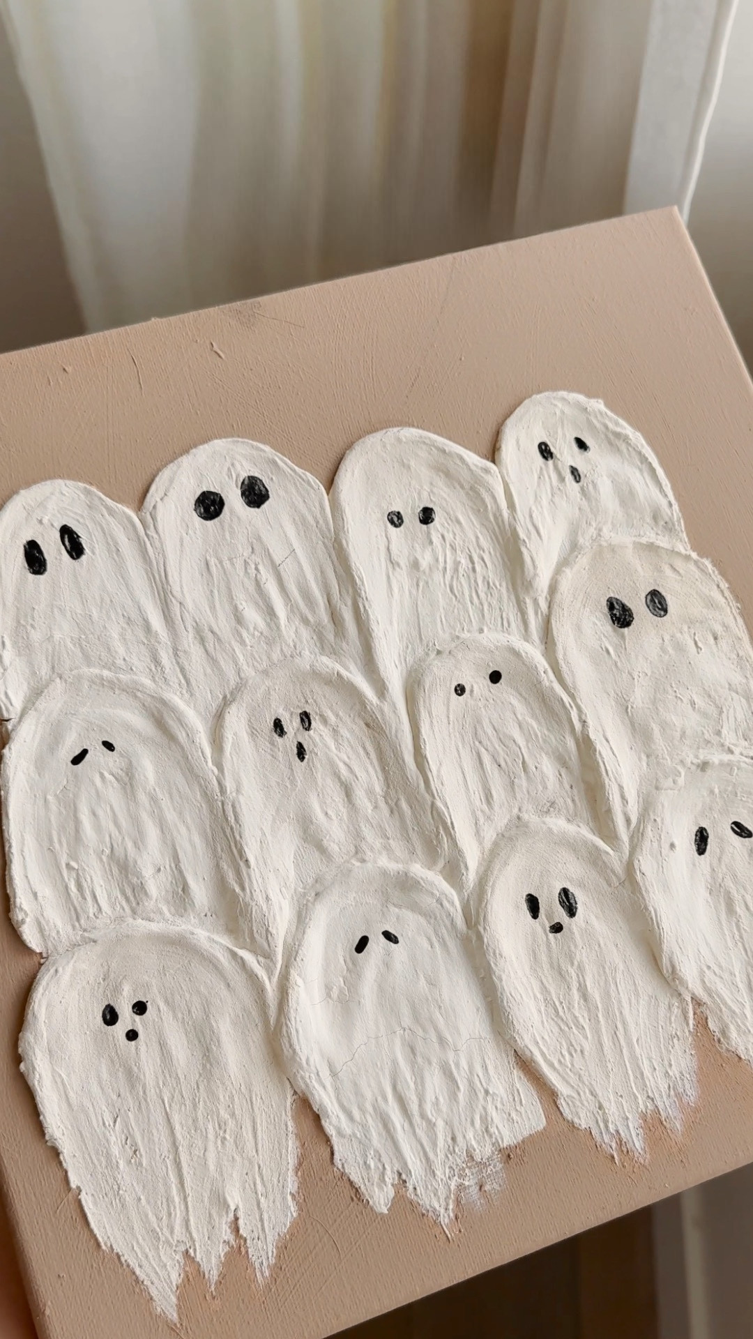 #halloween Plaster Ghost Art DIY 👻

👻 SUPPLIES 👻
+ canvas
+ drydex joint compound
+ gloves
+ paint colors of choice
+ paint brushes

This project took some trial and error to figure out the best products and techniques! I think joint compound was the easiest to work with and gave me the textured look I was going for! Make sure to wear gloves!

Save for inspiration and share with friends who love a good DIY.

.
.
.

#PlasterArt #HalloweenDIY #GhostArt #TexturedArt #SpookyDecor #FallCrafts #DIYHomeDecor #ArtisticDIY #HalloweenArt #Halloweek #CreativeProjects #CraftingSeason #HalloweenDecor #PlasterCraft #SeasonalDIY #DIYDecor #BudgetFriendlyCrafts #HolidayCrafts #GhostDIY #HomeDecorIdeas

#LTKHome #LTKSeasonal #LTKHalloween