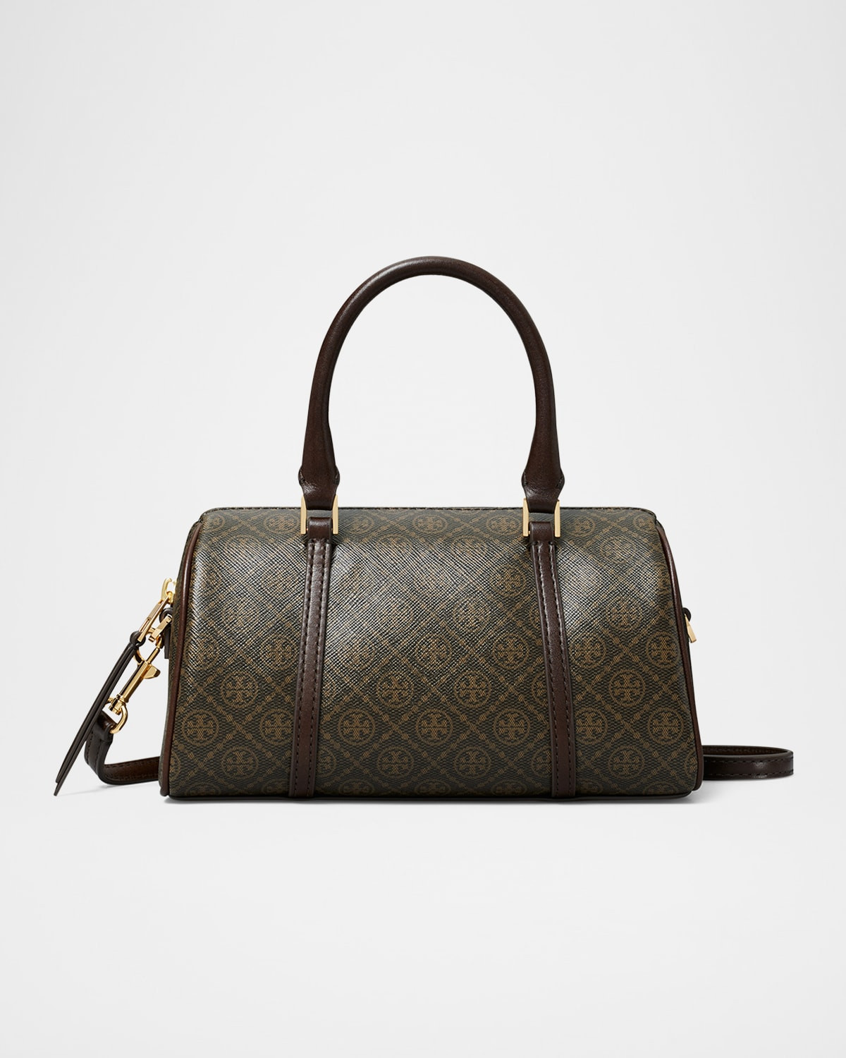 Mini T Monogram Coated Canvas Barrel Bag | Neiman Marcus