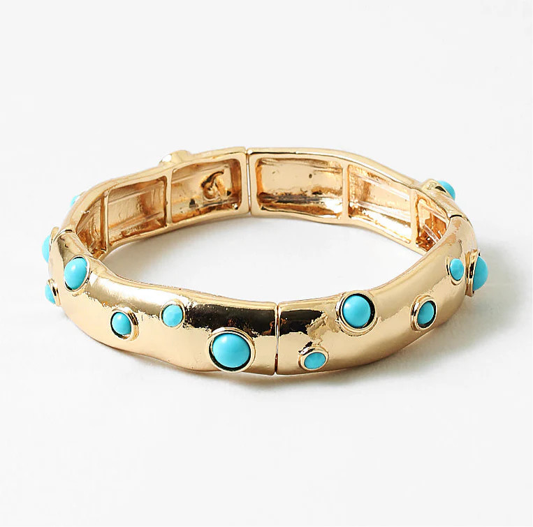Capri Coast Turquoise and Gold Bracelet | Erin McDermott Jewelry