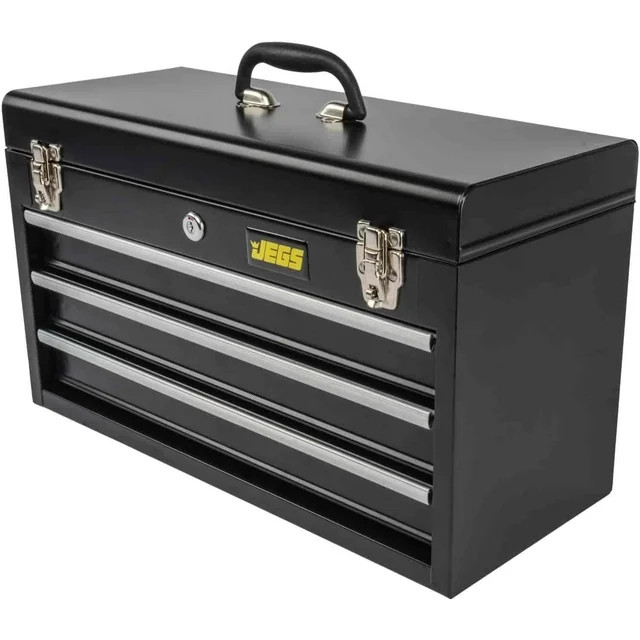 JEGS 81400 3-Drawer Portable Tool Box 20.500 in. x 9 in. x 12 in. 17 lbs. Ball B | Walmart (US)