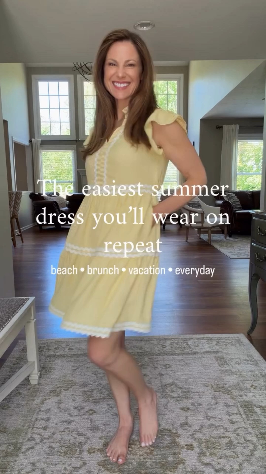 Summer dresses 2026 | beach vacation outfits | casual summer outfits for women over 40

This striped mini dress is one of those easy throw-on-and-go outfits that instantly looks put together. The flutter sleeves and ruffle detail give it such a breezy, flattering fit, and it moves so well for summer.

Perfect for beach vacations, brunch, casual parties, errands, or everyday summer wear. It fits true to size and comes in multiple colors.

#LTKPetite #LTKOver40 #LTKootd
