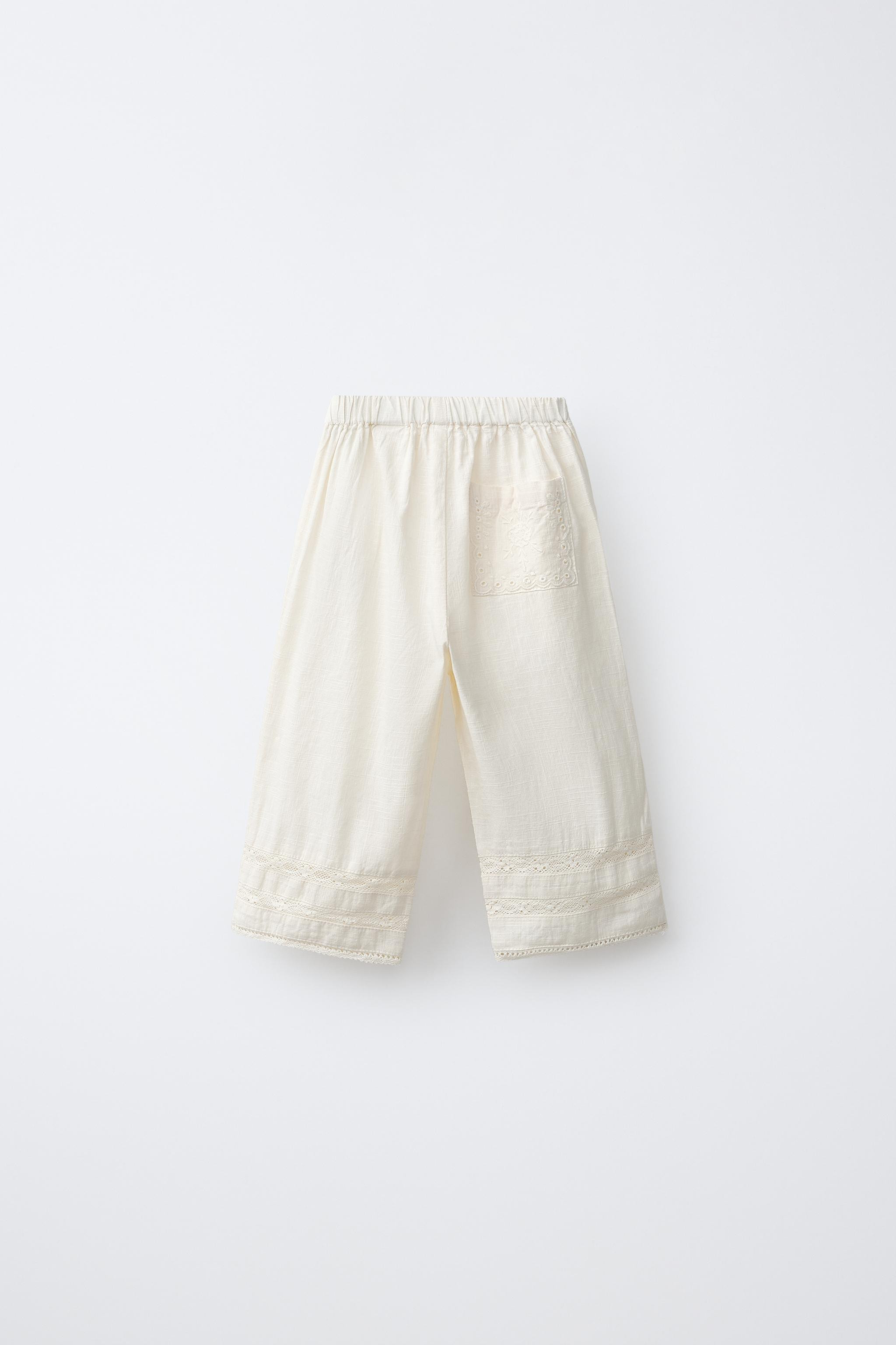 TEXTURED JUMPER AND BOTTOMS SET WITH COTTON AND MULBERRY SILK | Zara US