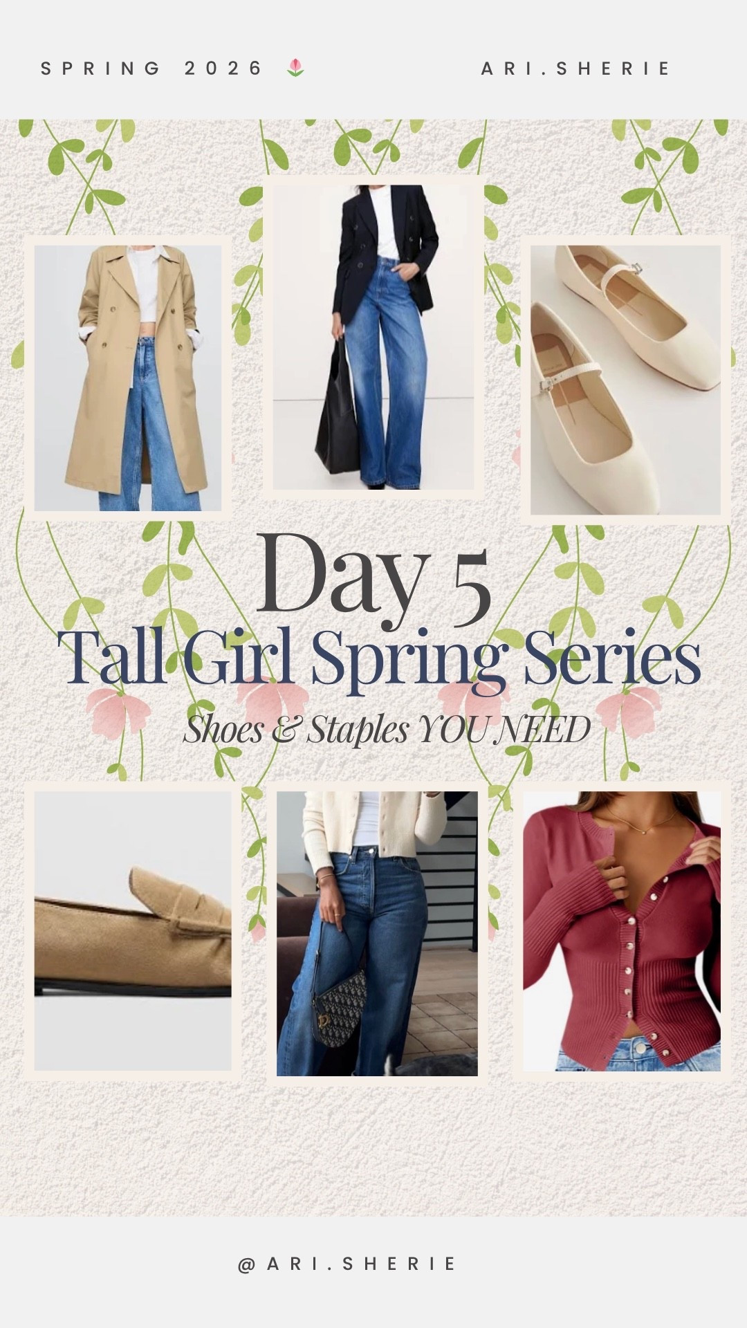 And that’s a wrap on the Spring Shopping Series 🌸🤍
Tall girl edition.

You don’t need everything — just the right pieces.

Everything linked in my Amazon storefront + LTK.

Follow for more tall girl fashion ✨

#tallgirlstyle #springfashion #shoeguide #dolcevita #capsulewardrobe #minimalfashion #tallwomen #outfitinspo #elevatedstyle


#LTKspring #LTKTall #LTKspringtrends