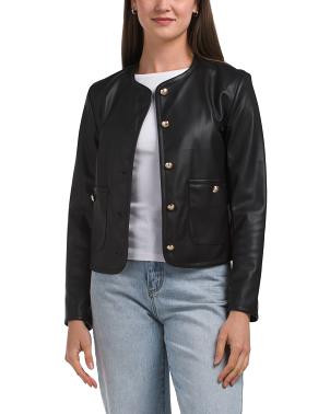 Made In Usa Faux Leather Hope Jacket | TJ Maxx