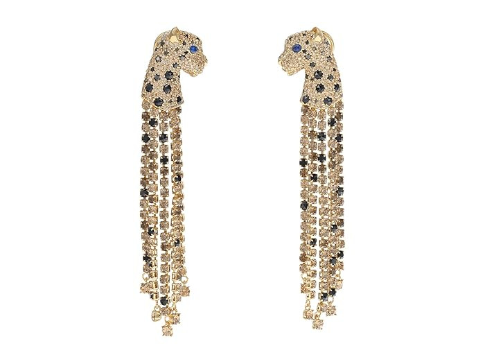 Kate Spade New York Fierce Leopard Linear Earrings | Zappos