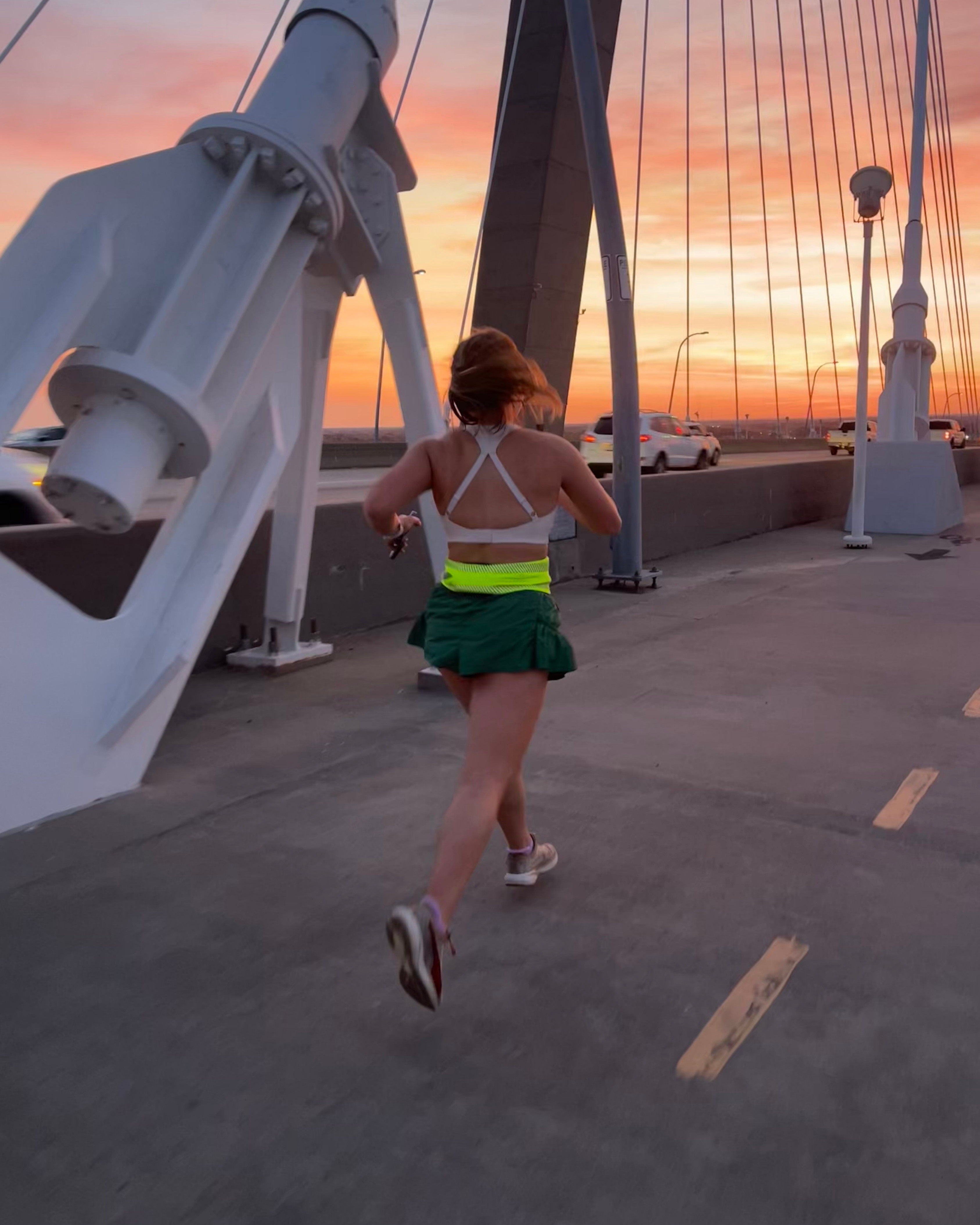 Running at sunrise is not something I do often if I'm being honest, but it does feel absolutely powerful and incredible especially when you get a view like THIS on your run! Decked out in FP Movement / Free People, a running belt, and running shoes - with a Garmin and nutrition to help me out. 

 #LTKSummerEdit #LTKActive #LTKFindsUnder100