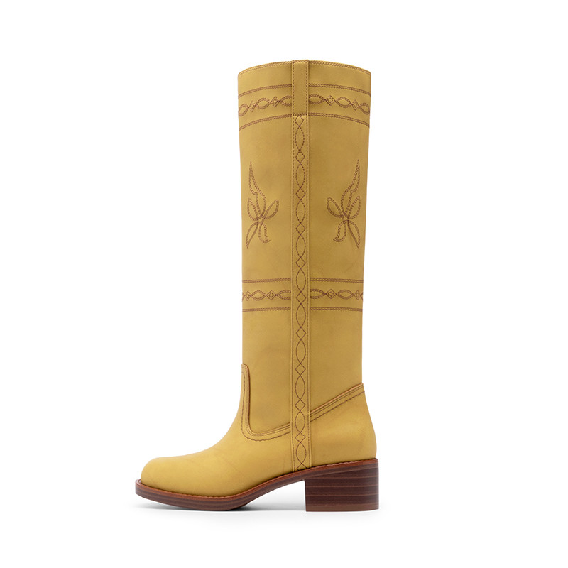 Women’s Square Toe Knee-High Western Boots | Dream Pairs
