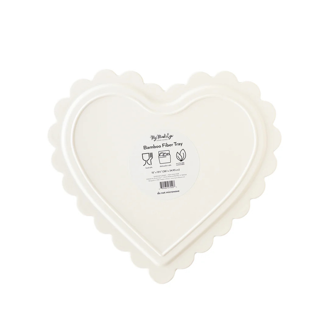 Checkered Heart Shaped Tray | My Mind's Eye