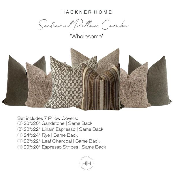 Sectional Sofa Pillow Combo 'Wholesome' | Hackner Home (US)