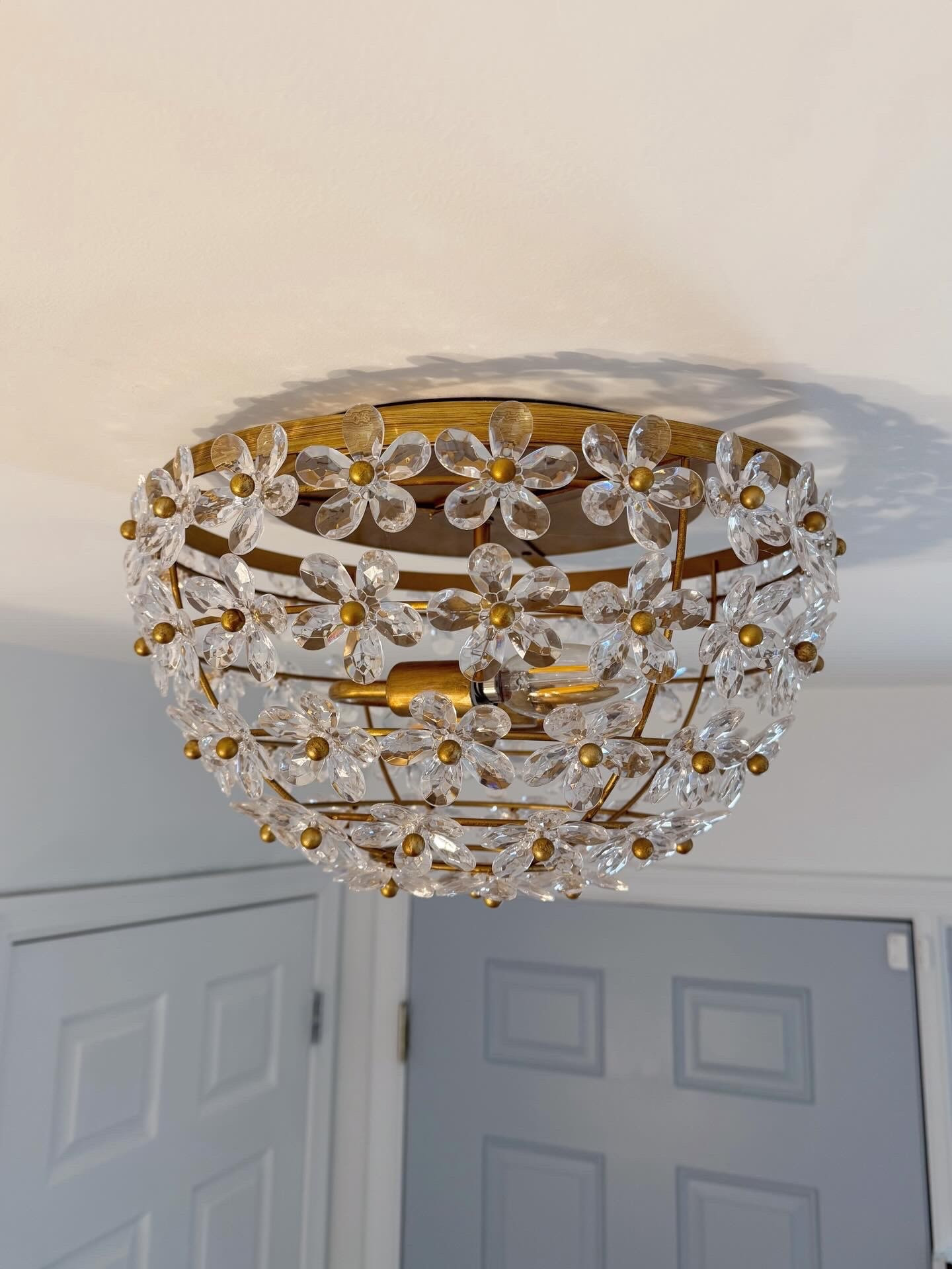 floral light • preppy • pottery barn • cottage theme • light fixtures