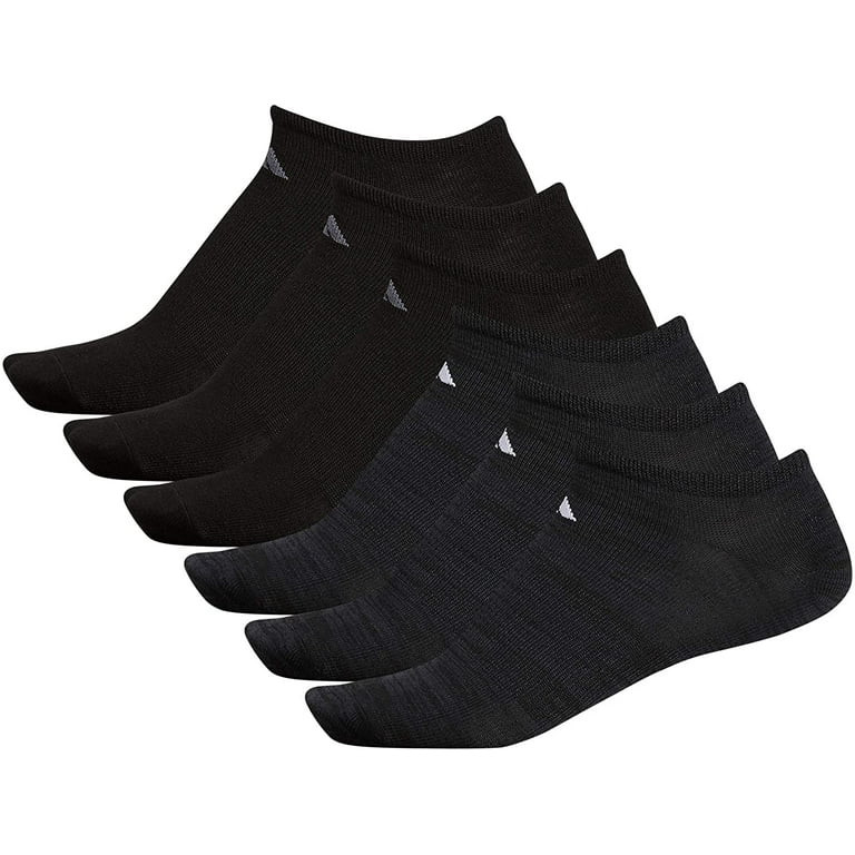 adidas Men's Superlite No Show Socks (6-Pair) Large Black-nightgreyspacedye/White,black/Onix | Walmart (US)