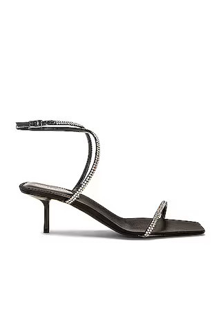 Saint Laurent Nuit Sandal in Black | FWRD 