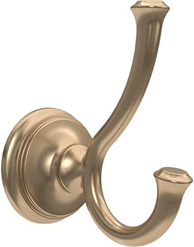 Delta Double Towel Hook for Bathroom or Kitchen| Champagne Bronze | Cassidy Accessories | Amazon (US)