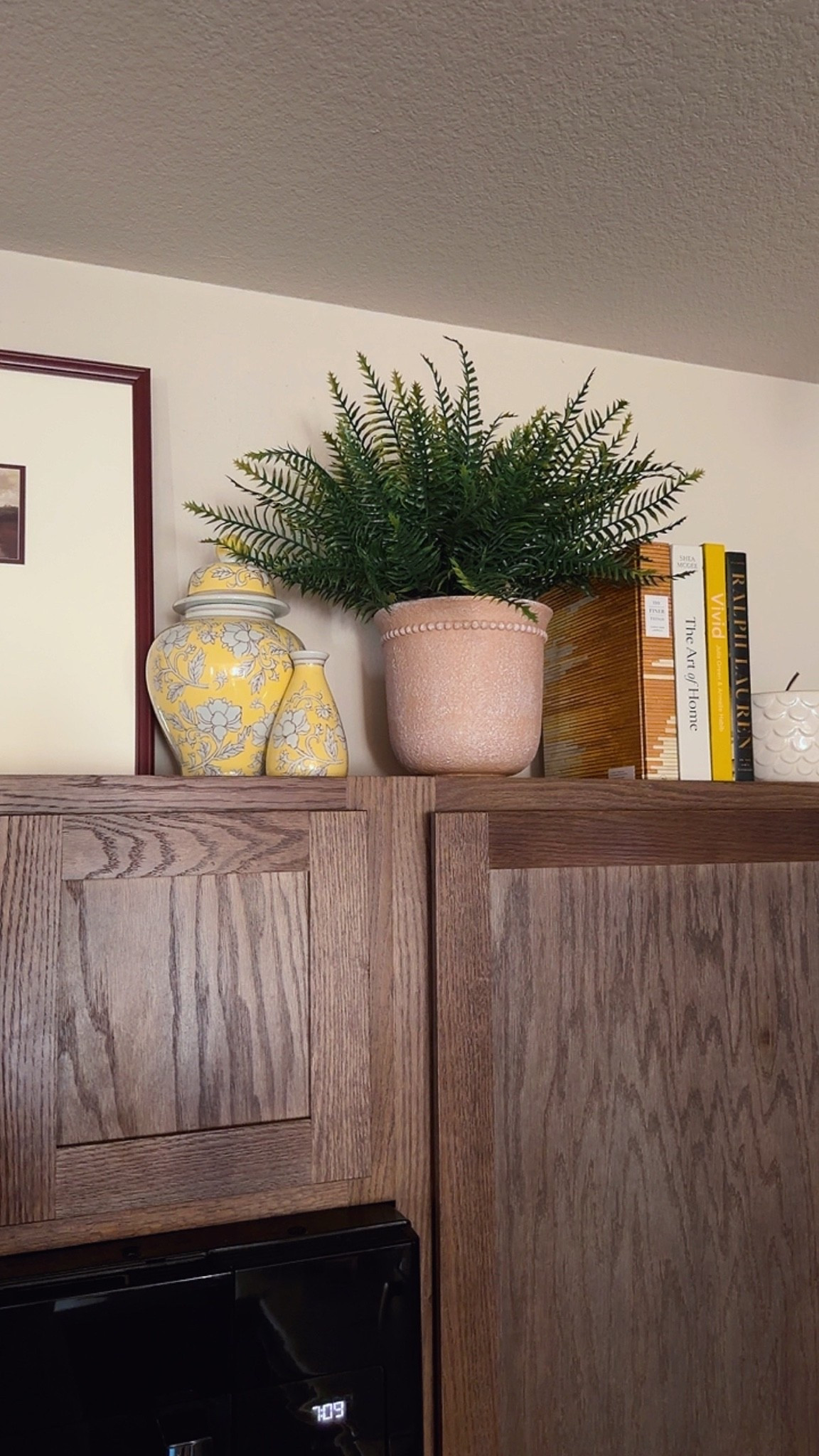 When my adhd kicks in and I start rearranging my kitchen decor! I mean I still had Christmas lights up on the cabinets 🤭🤣 Sharing what’s in stock below! The terracotta planter is on sale at Walmart for under $15! 

Summer decor / small living spaces / kitchen / summer home decor / faux plants / coffee table books

#LTKvlog #LTKHome #LTKstorytime