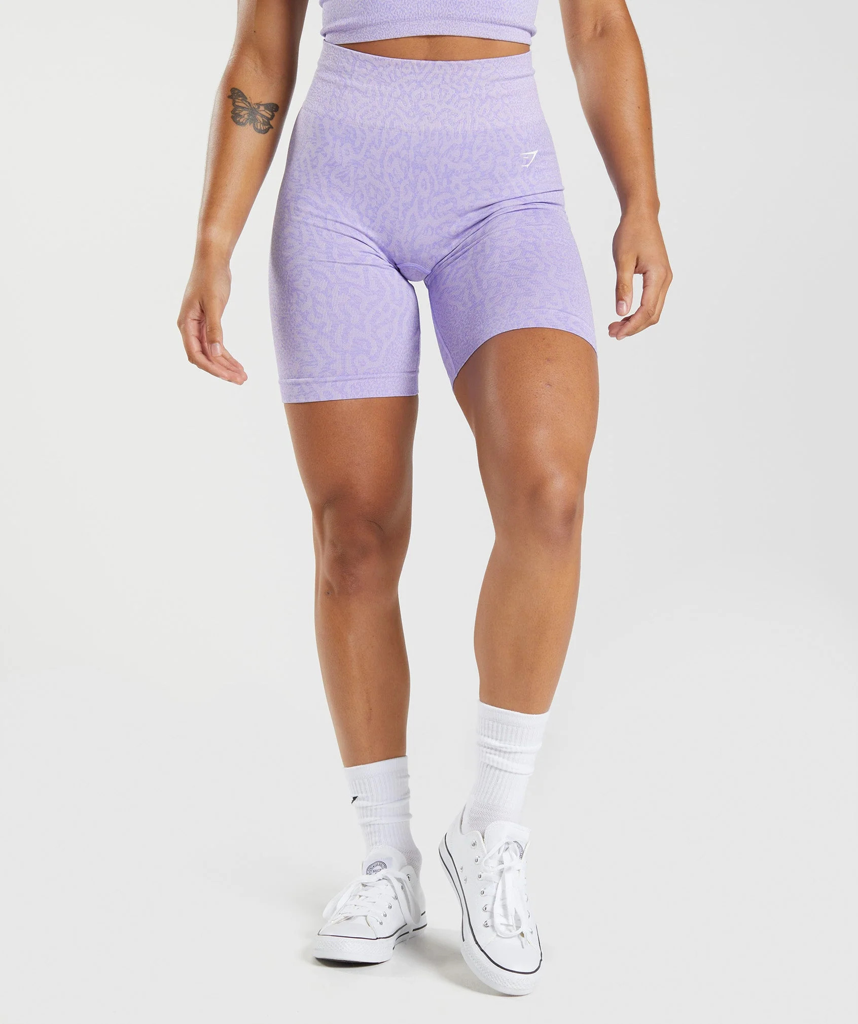 Gymshark Adapt Animal Seamless Cycling Shorts - Reef | Soft Lilac | Gymshark US