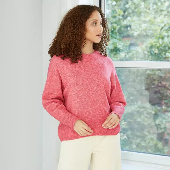 Women's Slouchy Crewneck Pullover Sweater - A New Day™ | Target
