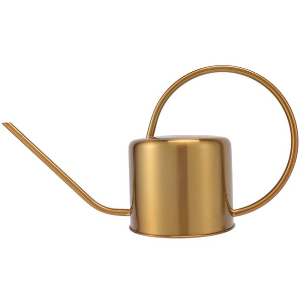 Watering Can Golden Garden Stainless Steel 1300Ml Small Water Bottle Easy To Use Handle Perfect F... | Walmart (US)