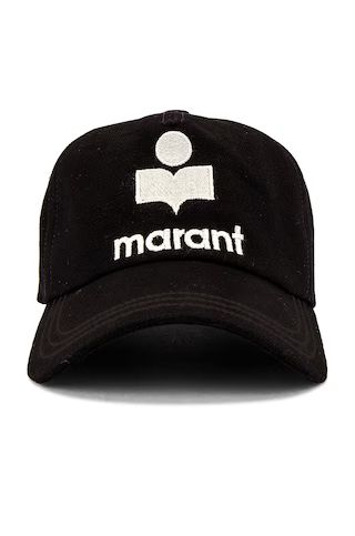 Isabel Marant Tyron Hat in Black & Ecru from Revolve.com | Revolve Clothing (Global)